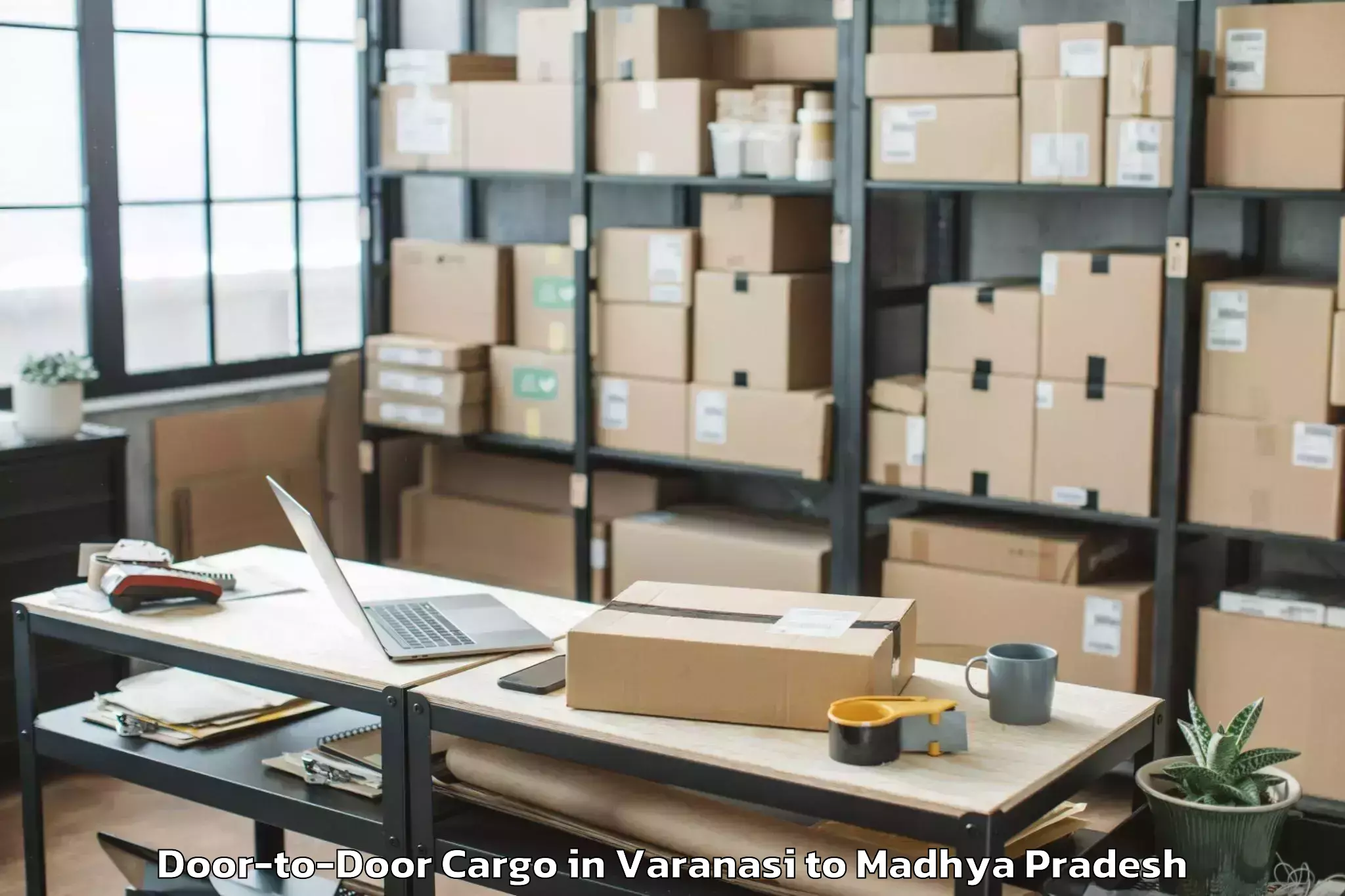 Affordable Varanasi to Sehore Door To Door Cargo